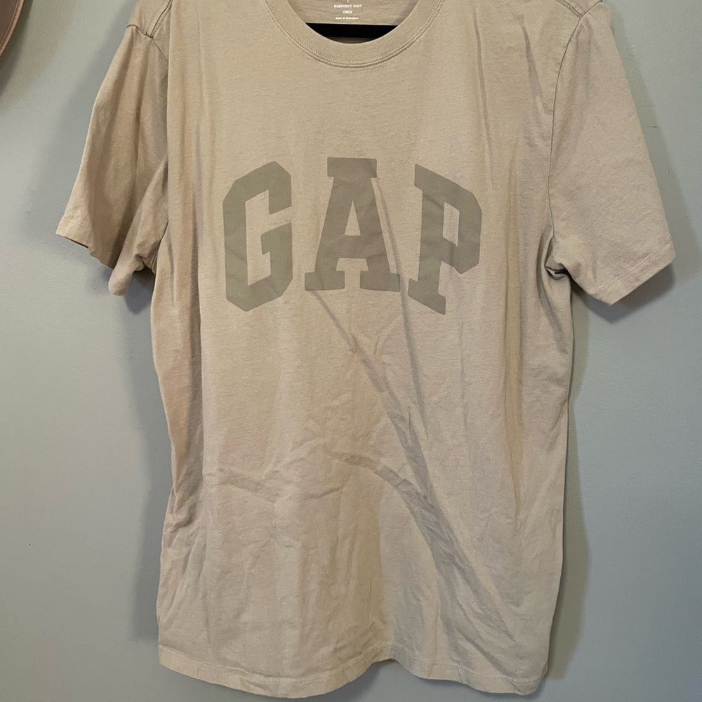 GAP Light Tan Logo Tee